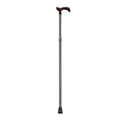 Herdegen Canne En T Derby Pliante Duraluminium Black And White