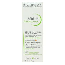 Bioderma Sebium Global Cover Cr Teintee Soin Purifiant Intense T/30Ml