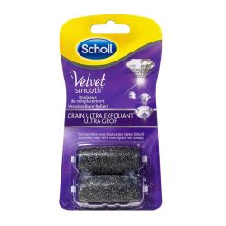 Scholl Velvet Smooth Express Pedi Rouleau De Remplacement Grain Ultra Exfoliant B/2