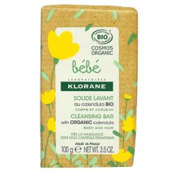 Klorane Bebe Bio Pain Solide Lavant B/100G