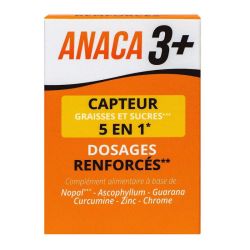 Anaca3 + Capteur Graisses Et Sucres 5 En 1 Gel Pilulier/120