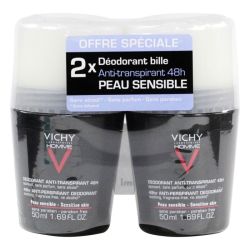 Vichy Homme Deodorant 48H Anti-Irritations 2Billes/50Ml