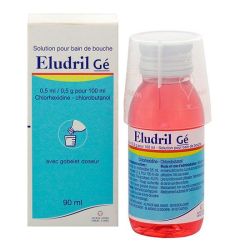 Eludril Ge 0,5 Ml/0,5 G Pour 100 Ml S Bain Bouche Fl/90Ml
