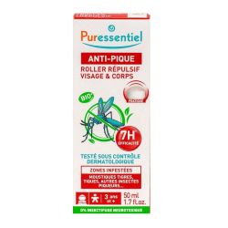 Puressentiel Anti-Pique Roller Repulsif Visage Corps Bio 50Ml