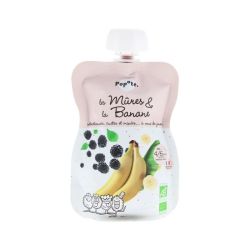 Popote Aliment Infant Mures Banane Bio Gourde/120G