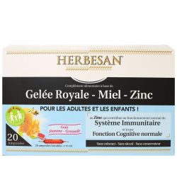 Herbesan Gelee Royale 400Mg Miel Zinc S Buv 20Amp/15Ml