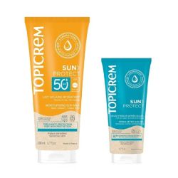 Topicrem Sun Protect Spf50+ Lait Solaire Hydratant T/200Ml+Gelee