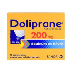 Doliprane 200 Mg Pdr Sol Buv En Sachet-Dose 12Sach