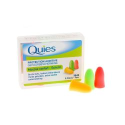 Quies Protection Auditive Mousse Fluo B/12