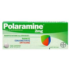 Polaramine 2 Mg Cpr Sec Plq/20