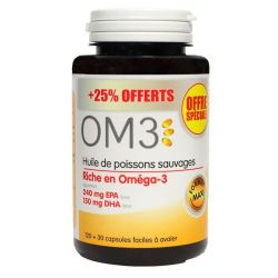 Om3 Huile De Poisson Riche Omega 3 Caps Pot/150