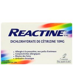 Reactine 10 Mg Cpr Pell Sec Plq/7