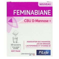Feminabiane Cbu D-Mannose + Pdr Fraise 10Sach/2,7G