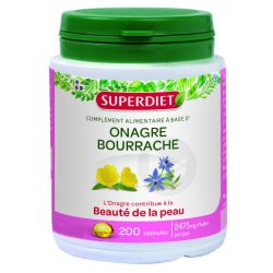 Superdiet Huile D'onagre+Bourrache Bio Caps B/200