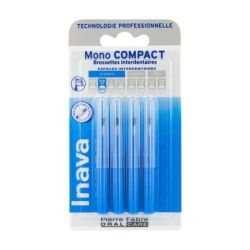 Inava Mono Compact Brossette Bleu Blister/4