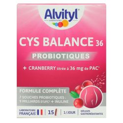 Alvityl Cys Balance 36 Gel B/15