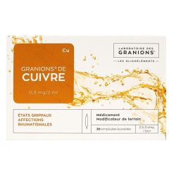 Granions De Cuivre 0,3 Mg/2 Ml S Buv 30Amp/2Ml
