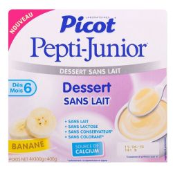 Picot Mon 1Er Dessert Sans Lait Cr Dessert Banane 4Pots/100G