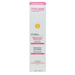 Topicrem Hydra+ Spf50 Cr De Jour Protectrice T/40Ml