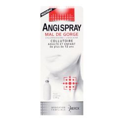 Angi-Spray Mal De Gorge Chlorhexidine/Lidocaïne Collutoire Fl/40Ml