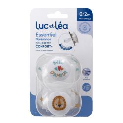 Luc Et Lea Essentiel Duo Sucette Anatomique 0-2Mois B/2