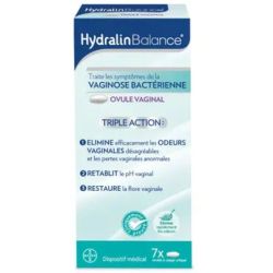 Hydralin Balance Ov Vaginal Triple Action Vaginose Bacterienne B/7