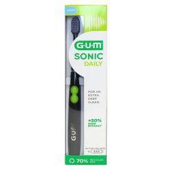 Gum Sonic Daily Brosse Dents Electrique Souple Noire