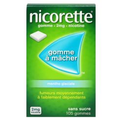 Nicorette 2 Mg Gom A Macher Medic Sans Sucre Menthe Glaciale Plq/105