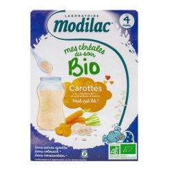 Modilac Cereales Bio Farine Riz Carotte Des 4 Mois B/250G