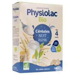 Physiolac Cereales Bio Farine Du Soir B/200G
