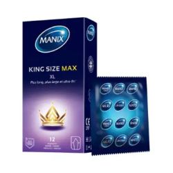 Manix King Size Max Preservatif Avec Reservoir Lubrifie B/12