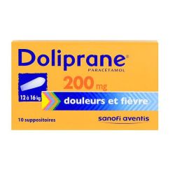 Doliprane 200 Mg Suppos Plq/2X5 (10)
