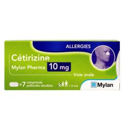 Cetirizine Viatris Conseil 10 Mg Cpr Pell Sec Plq/7