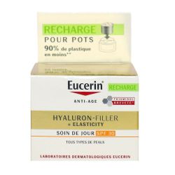 Eucerin Hyaluron-Filler + Elasticity Spf30 Emuls Soin De Jour Recharge/50Ml