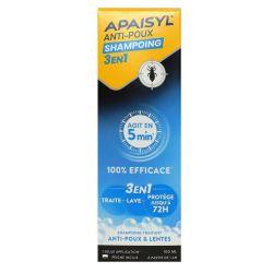 Apaisyl Anti-Poux Shampooing 3 En 1 Fl/100Ml
