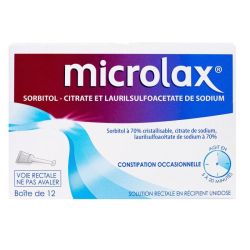 Microlax Sorbitol Citrate Et Laurilsulfoacetate De Sodium S Rect En Recipient Unidose 12Recip-Unidoses-Can/5Ml