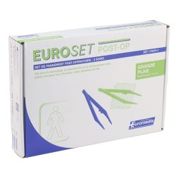 Euroset Set Pansement Post Operatoire Grande Plaie B/3