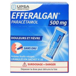 Efferalgan 500 Mg Gle En Sachet Fruits Rouges Sach/16