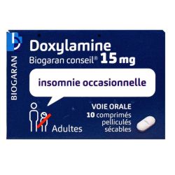 Doxylamine Biogaran Conseil 15 Mg Cpr Pell Sec T/10
