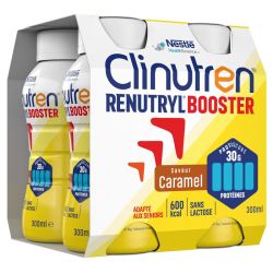 Clinutren Renutryl Booster Nutriment Caramel 4Bouteilles/300Ml