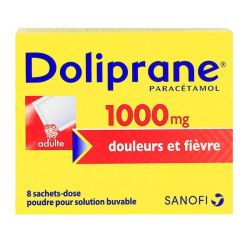 Doliprane 1000 Mg Pdr Sol Buv En Sachet-Dose 8Sach