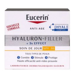 Eucerin Hyaluron-Filler +3X Effect Spf30 Emuls Soin De Jour Tous Type De Peau Pot/50Ml