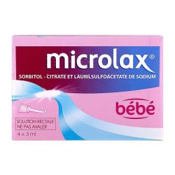 Microlax Bebe Sorbitol Citrate Et Laurilsulfoacetate De Sodium S Rect En Recipient Unidose 4Recip-Unid/3Ml