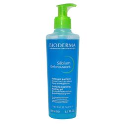 Bioderma Sebium Moussant Gel Sans Savon Nettoyant Fl Pompe/200Ml