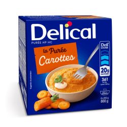 Delical Puree Hp Hc Nutriment Carottes Pointe De Creme 4Bols/200G