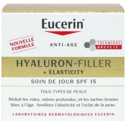 Eucerin Hyaluron-Filler + Elasticity Thiamidol Spf15 Emuls Soin De Jour Pot/50Ml