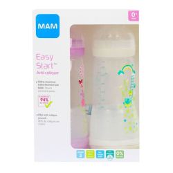 Mam Biberon Tetine Debit 3 Fille 320Ml Lot/2