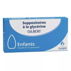 Suppositoire A La Glycerine Gilbert Suppos Enfants Plq/10