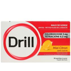 Drill Past Miel Citron Sans Sucre Edulcoree A L'isomalt Et A L'acesulfame Potas Plq/36