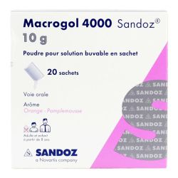 Macrogol 4000 Sandoz 10 G Pdr Sol Buv En Sachet 20Sach/10G